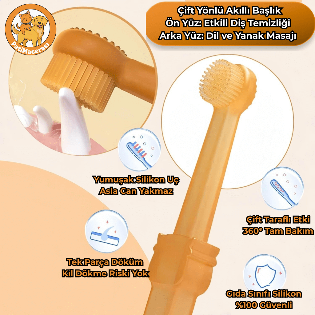 PatiMacerası™ İnci Dişler: Hassas Silikon Bakım Seti (2'li Kutu & 360° Temizlik)