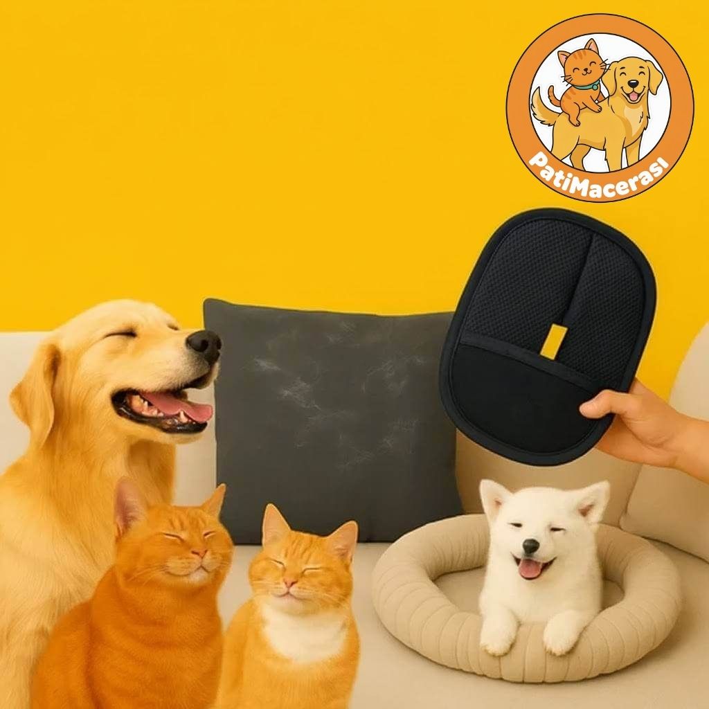 PatiMacerası™ Tüy Sihirbazı: Pet ve Araç İçi Temizlik Eldiveni