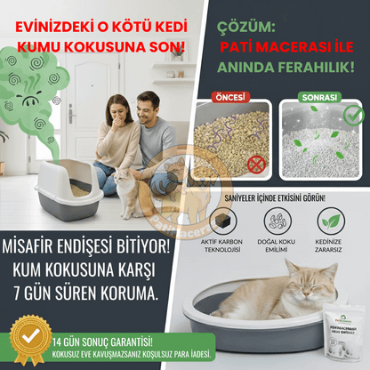 PatiMacerası Kedi Kumu Koku Giderici - Deneme Boyu (35gr)