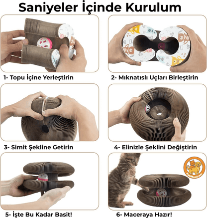 Akıllı Kedi Tırmalama Oyuncağı ve Yatağı | PatiMacerası