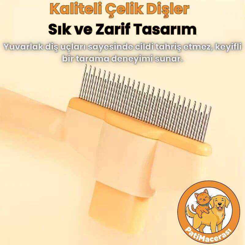 PatiMacerası™ Deri Sağlığını Destekleyen Masaj Etkili Tüy Tarağı