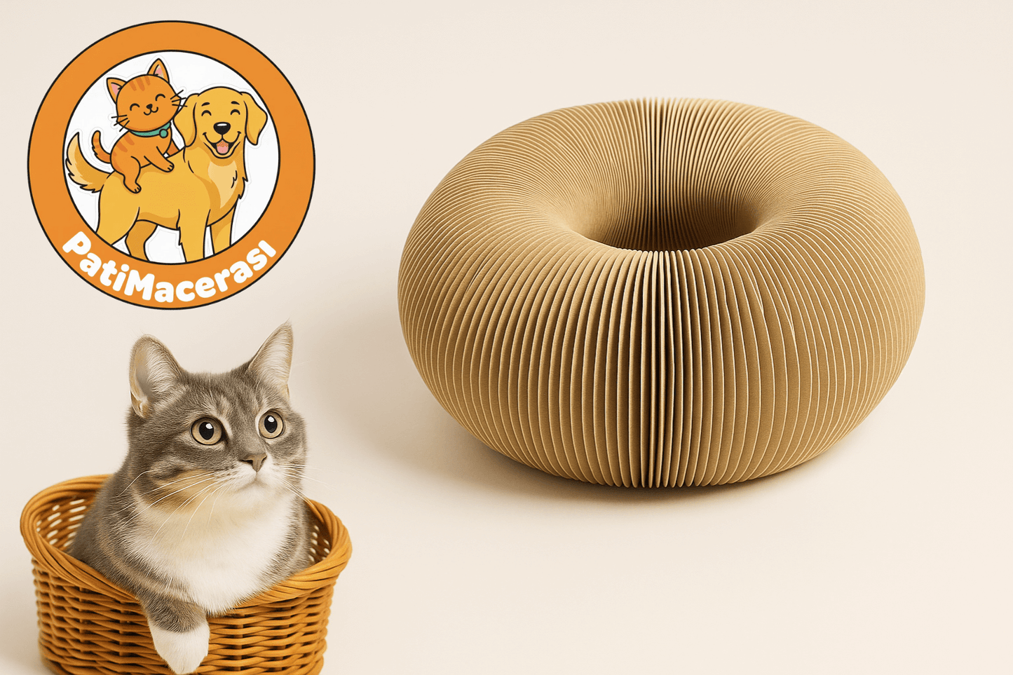 Akıllı Kedi Tırmalama Oyuncağı ve Yatağı | PatiMacerası