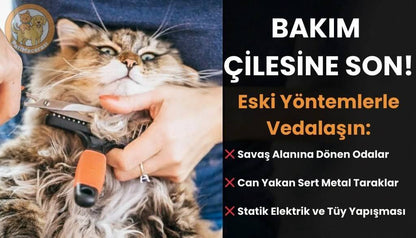 PatiMacerası™ 3’ü 1 Arada Buharlı Pet Spa Tarağı