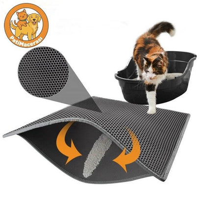 PatiMacerası™ Çift Katmanlı Kedi Kum Paspası