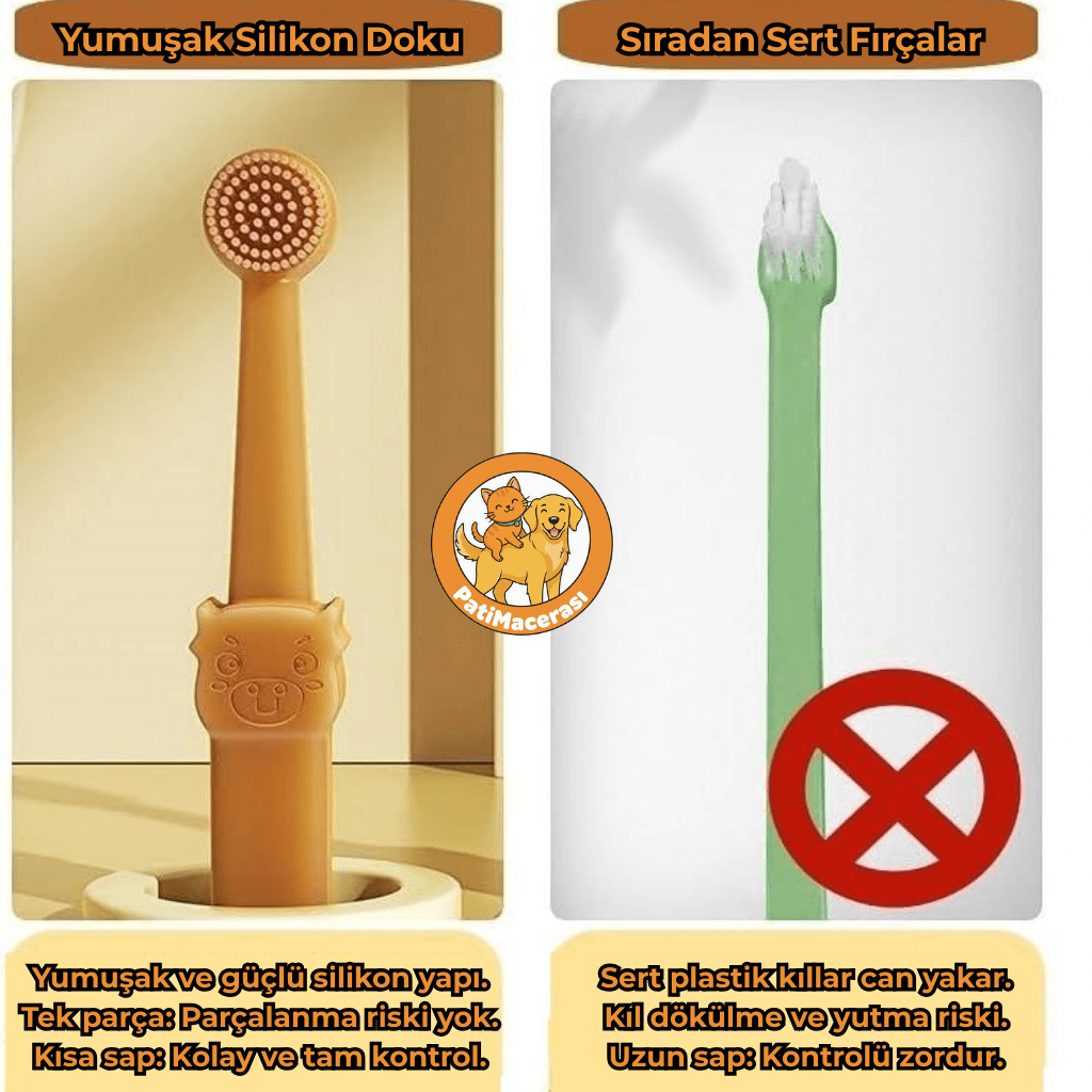 PatiMacerası™ İnci Dişler: Hassas Silikon Bakım Seti (2'li Kutu & 360° Temizlik)